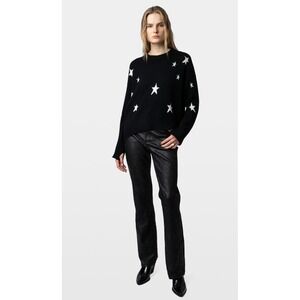 Zadig&Voltaire | Markus Stars Cashmere Sweater Black White Sz S